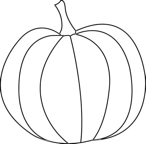 Pumpkin Template Printable Free - Pumpkin Clipart Black And White