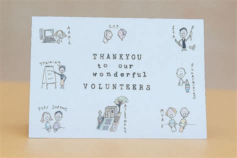 volunteer thank you card manchester mind