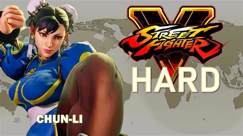 Street Fighter V Chun Li Arcade Mode Hard Youtube