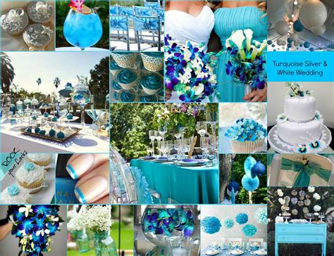 Turquoise Silver And White Wedding Inspiration By Rock Your Locks