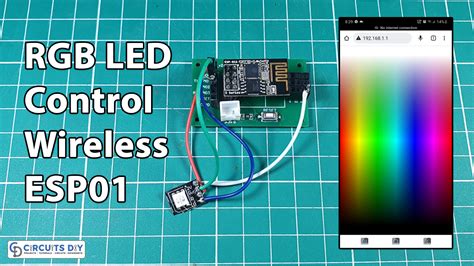 How To Control Rgb Led Wirelessly Using Esp8266 Esp01