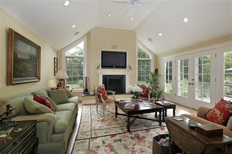 54 Living Rooms With Soaring 2 Story And Cathedral Ceilings