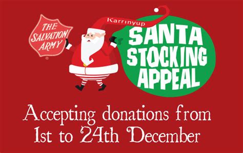 Salvation Army Santa Stocking Appeal 2018