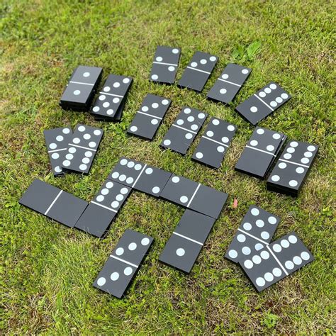 Solid Wood Giant Dominos Garden Game By Garden Selections