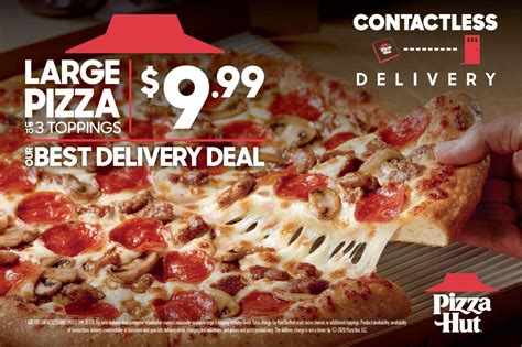 Menu z dostawą menu w restauracji pizza hut express oferty na wynos. Pizza Hut menu deal: Get a large three-topping pizza for $9.99