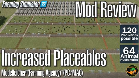 Fs Mod Review Increased Placeables Modelleicher Farming Agency