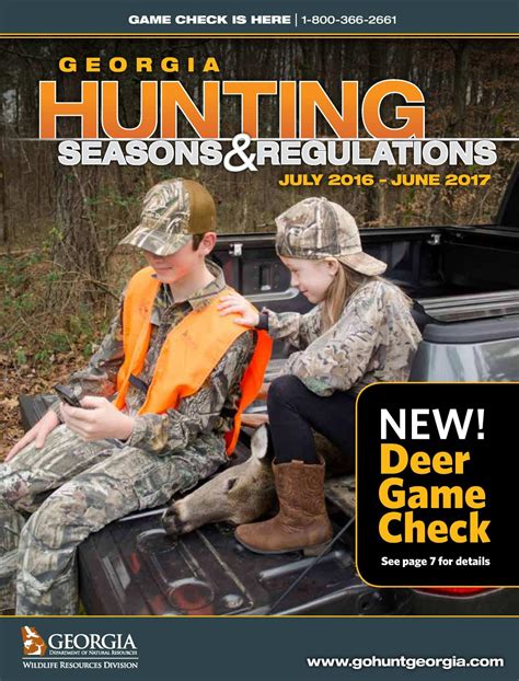 1200×1575 Cover In Georgia Hunting Seasons And Regulations July 2016