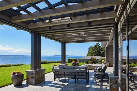 Bluff Overlook Transitional Patio Seattle By Aome Architects