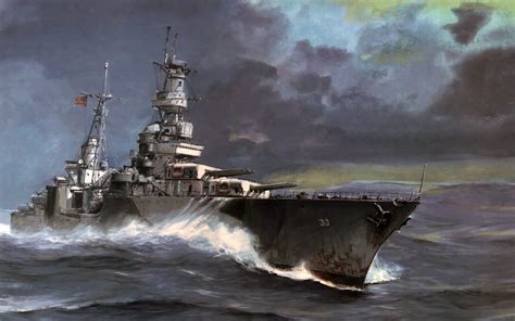 The Art In War Battleship Paintings Battleship Art Na