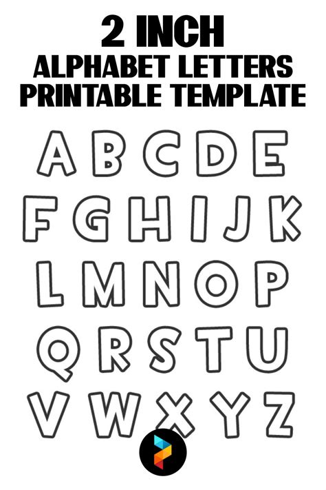 Free Printable Block Letter Templates 10 Best 2 Inch Alphabet Letters