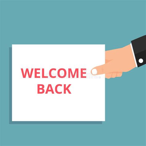 Text Writing Welcome Back Stock Illustration Illustration Of Banner