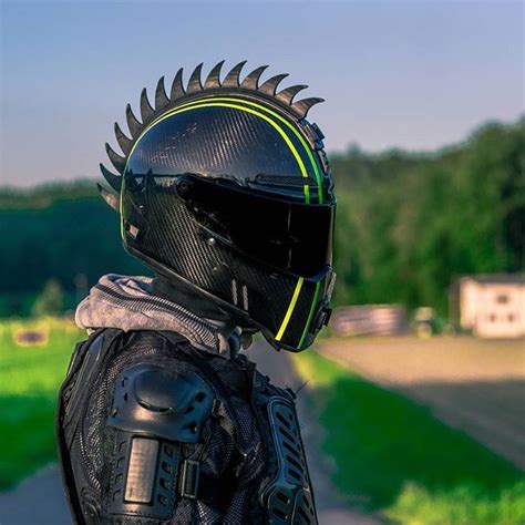 101 Awesome Motorcycle Helmet Mohawks Custom Bike Helmets Motorcycle