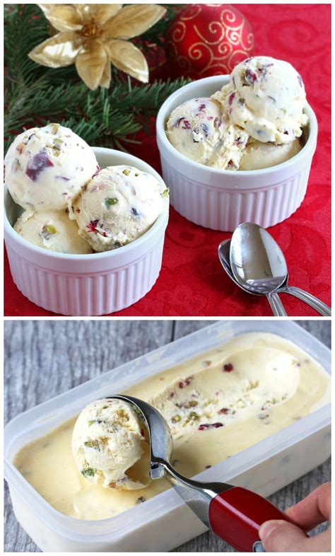 An ice cream cake brings out the kid in each of us, but this one has flavors. White Chocolate Cranberry and Pistachio Ice Cream | Recipe ...