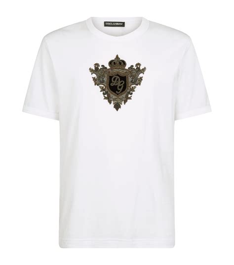 Dolce And Gabbana Crown Embellished T Shirt Harrods Us