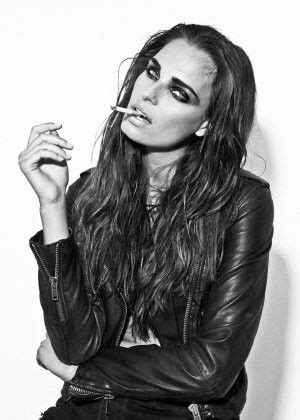 Gorgeous Croatian Model Suzana Horvat Girl Smoking Hair Makeup Model