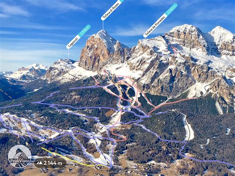 Cortina Dampezzo Ski Map Helicopter Skitransfer And Heliski In