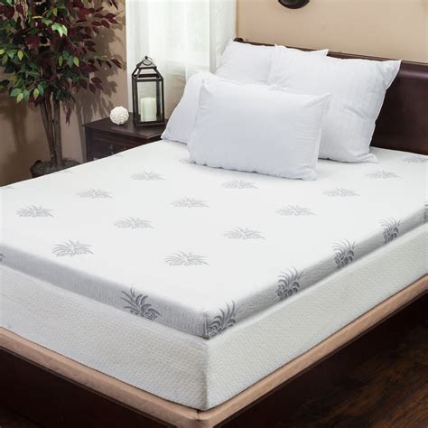 Home Loft Concepts Dual Layer Gel Infused Memory Foam Mattress Topper