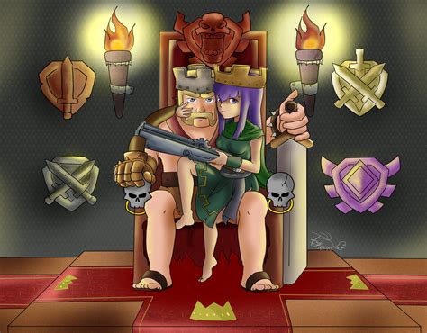 Clash Of Clans The King And Queen By Tanyhey On Deviantart