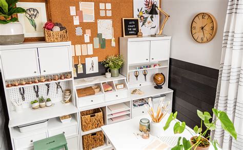 Shop desks and work tables to create your ideal creative space. Designing a Craft Room - Sauder Woodworking