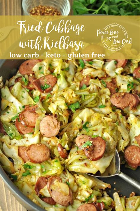 In skillet, heat butter until bubbly and hot; Fried Cabbage with Kielbasa | Peace Love and Low Carb ...