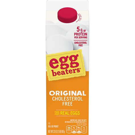 Egg Beaters Real Egg Product No Cholesterol No Fat Real Eggs 32 Oz