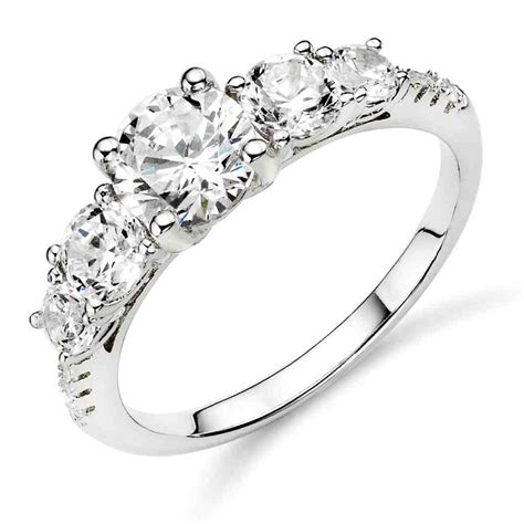 Cheap Sterling Silver Diamond Engagement Rings Wedding And Bridal