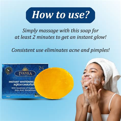 Ivanka Instant Whitening Soap Skin Whitening And Brightening Soap For