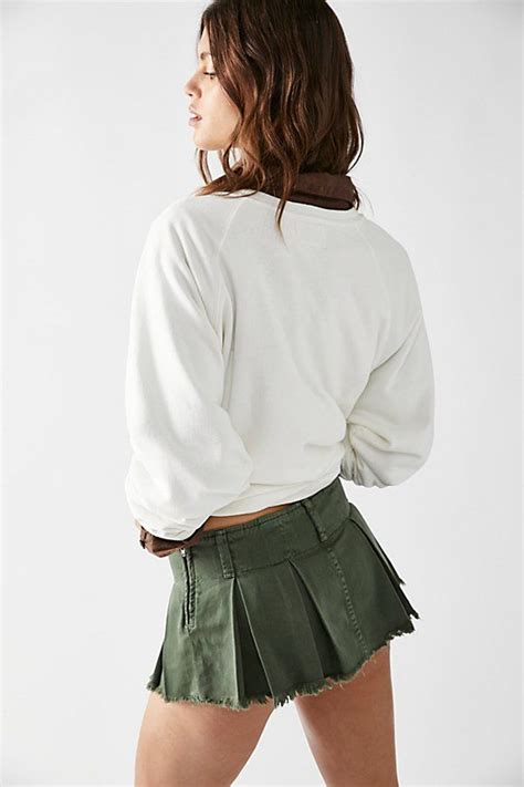 Pleated Micro Mini Skort Pleated Skort Mini Skirts