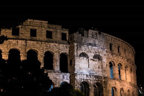 Pula Arena Night Stock Photos Pictures And Royalty Free Images Istock