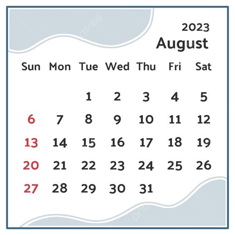 August 2023 Png Vektoren Clipart Und Psd Zum Kostenlosen Download