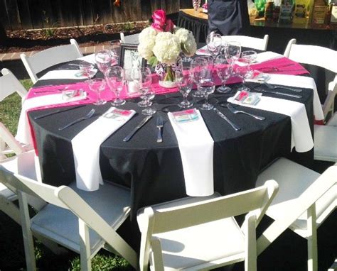 Use the anniversary theme to take the couple back to that first moment they laid eyes on each other. 65th Anniversary Party Table Setting in White, Pink and ...