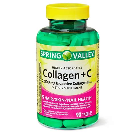 Spring Valley Collagen C Tablets 2500 Mg 90 Ct