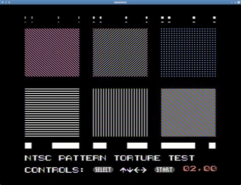 NTSC pattern torture test ROM - nesdev.com