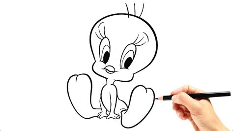 How To Draw Tweety Bird Step By Step Youtube