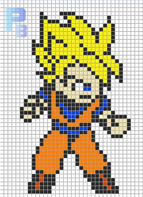 Pixel Art Dragon Ball Dragon Ball Z Easy Pixel Art Pixel Art Grid