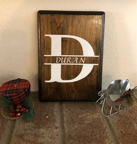 Personalize Monogram Wood Signs Etsy