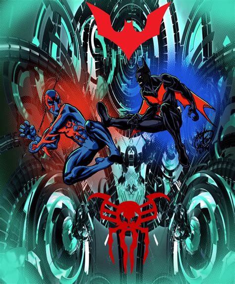 Spiderman 2099 Vs Batman Beyond By Monsterislandstudios On Deviantart