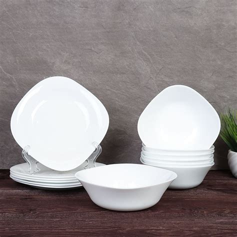 Набор посуды столовой Белый квадрат 13 предметов на 6 персон Столовый