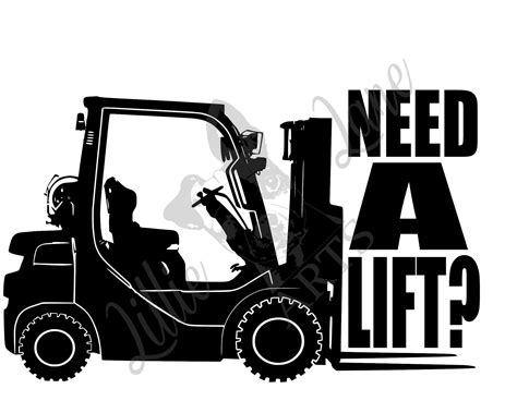 Papercraft Forklift Cut Files For Silhouette Forklift Icons Forklift