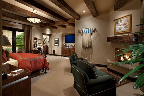 All bedding, towels, toilet paper, laundry detergent and blow dryer supplied. Tuscan Inspired Home in Paradise Valley - Rustic - Bedroom ...