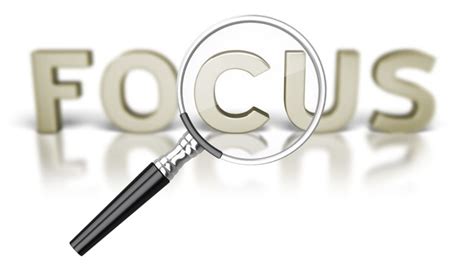 Focus Word Magnifying Glass Great Powerpoint Clipart For