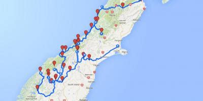 Nordön och sydön och cirka 600 mindre öar. Nya Zeeland karta - Kartor (Nya Zeeland Australien och Nya Zeeland och Oceanien)