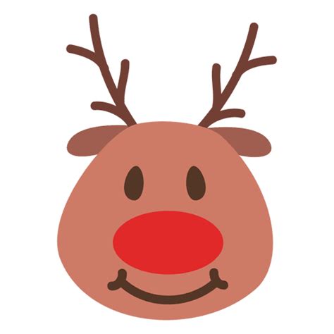 Smile Reindeer Face Emoticon 41 Png And Svg Design For T Shirts