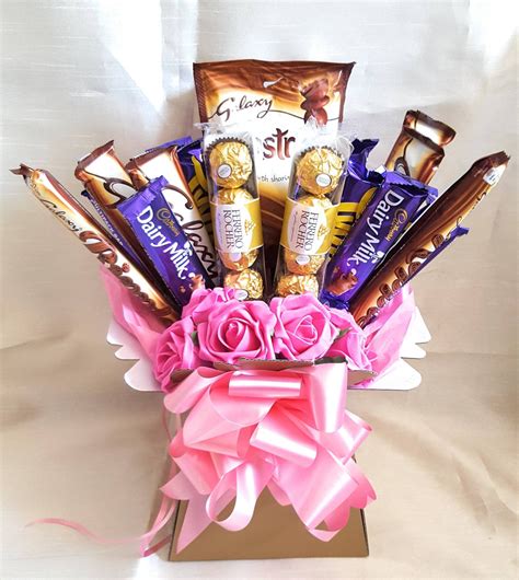 Chocolates Bouquet Ferrero Rocher And Variety Chocolates Sweet Etsy