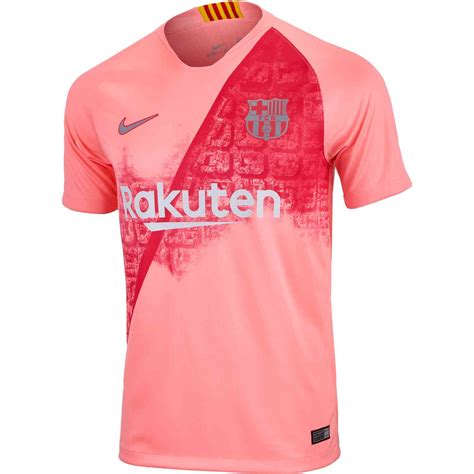 201819 Nike Barcelona 3rd Jersey Light Atomic Pinksilver Soccer