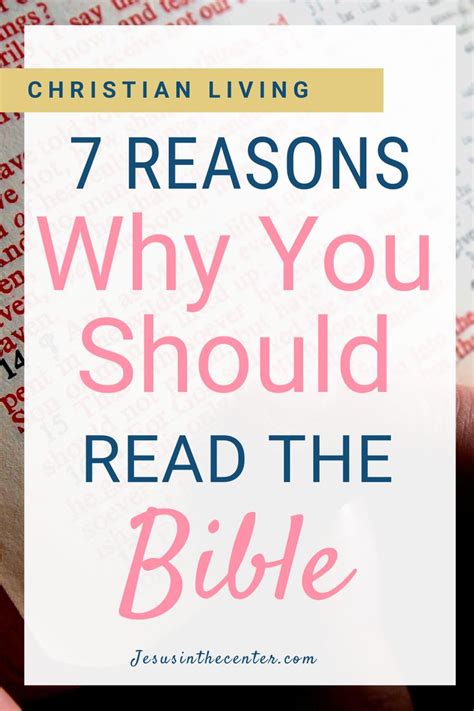 7 Reasons You Need To Read Your Bible Every Day Read Bible Bible