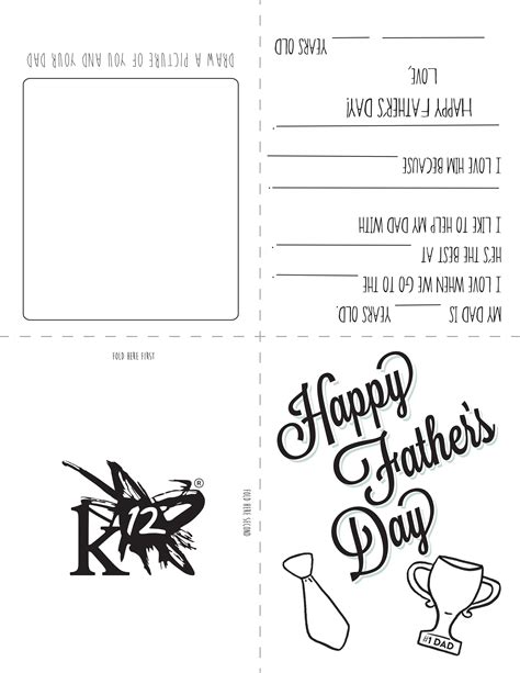 Free Printable Father S Day Card Template Printable Templates