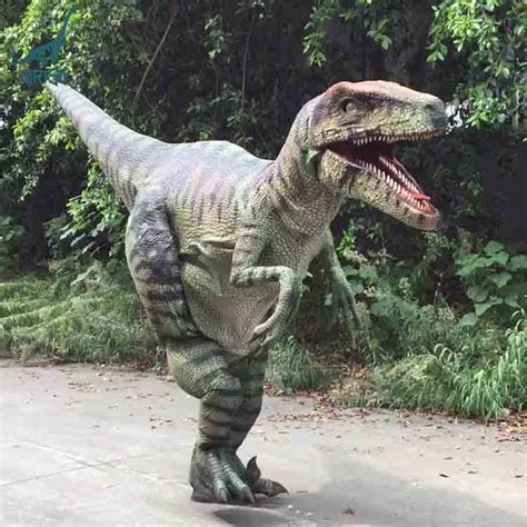 New Material Realistic Professional Adult Raptor Dinosaur Costume