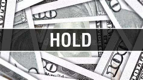 Hold Closeup Concept American Dollars Cash Money D Rendering Hold At Dollar Banknote Stock