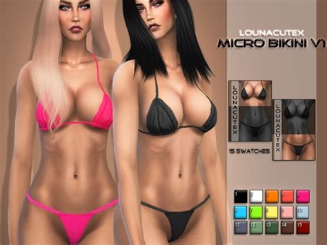 Micro Bikini Set V1 Lounacutex The Sims 4 Download
